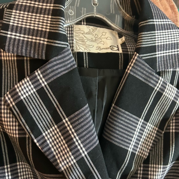 Dynamite Y2K Monochrome Plaid Jacket Size 5 - Picture 15 of 16